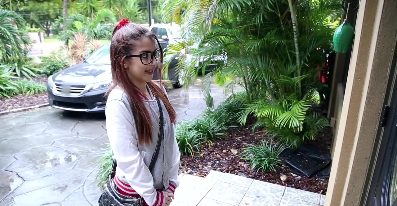 Big Tits Nerd Captions Porn - Nerdy Latina teen ends up fucking a hot older guy ...